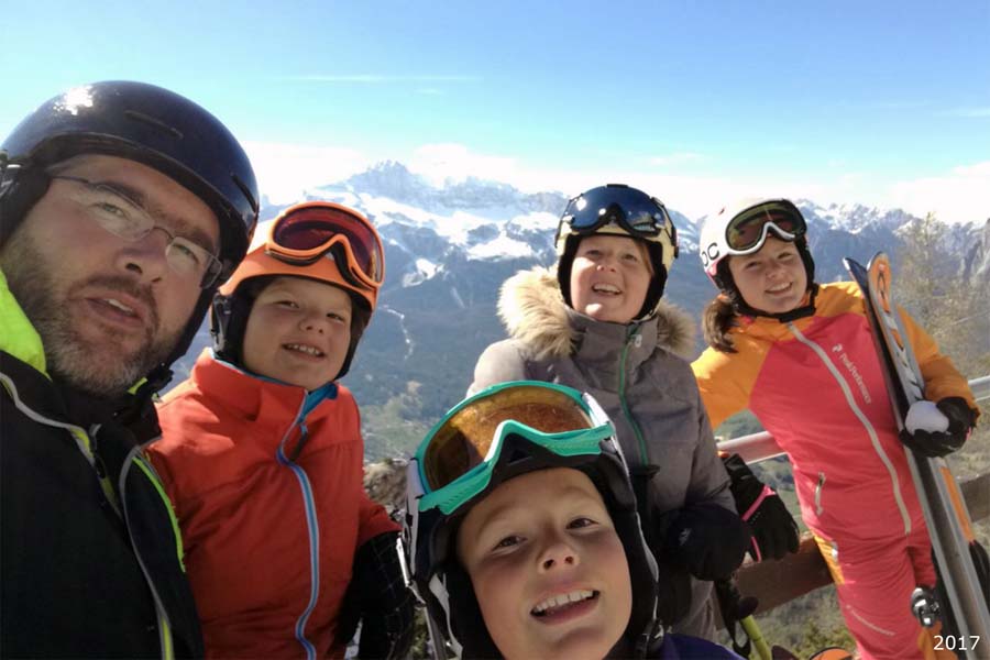 Gita sugli sci con la famiglia 2017
