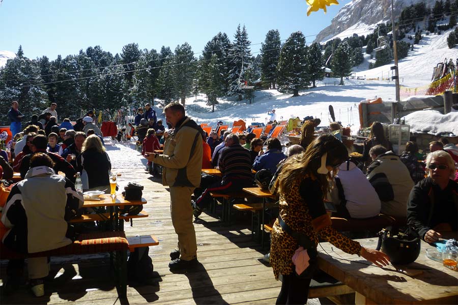 Baita Sole a Selv di Val Gardena d'inverno